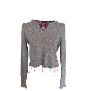 Women's Grey Long Sleeve Top